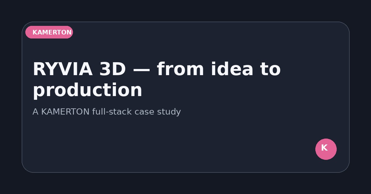 RYVIA 3D case study kaanepilt